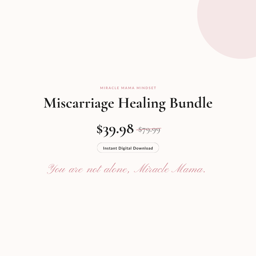 Miscarriage Healing Bundle – Faith-Based Grief Journal, Scripture Cards & Christian Support Tools | Instant Download