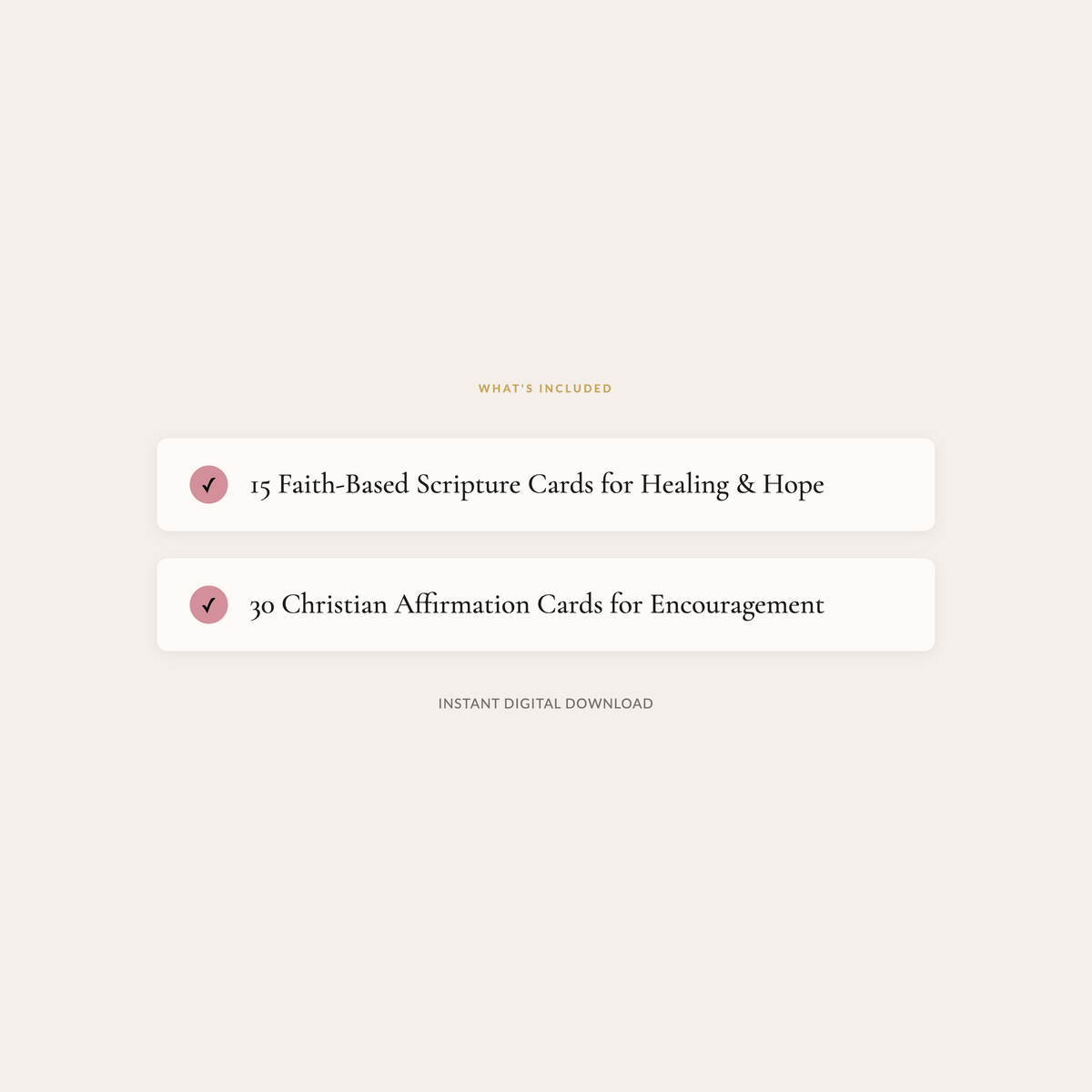 Grief Starter Kit | Scripture & Affirmation Cards for Miscarriage Healing
