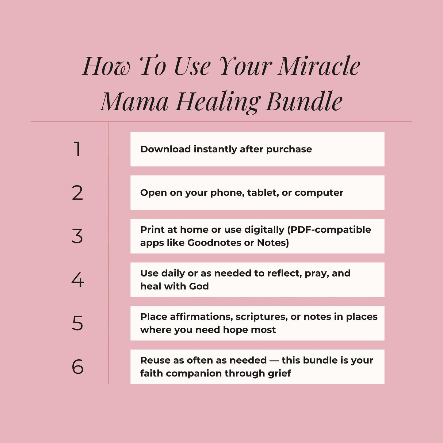 Miscarriage Healing Bundle | Christian Pregnancy Loss Journal, Scripture Cards & Faith-Based Grief Support Tools