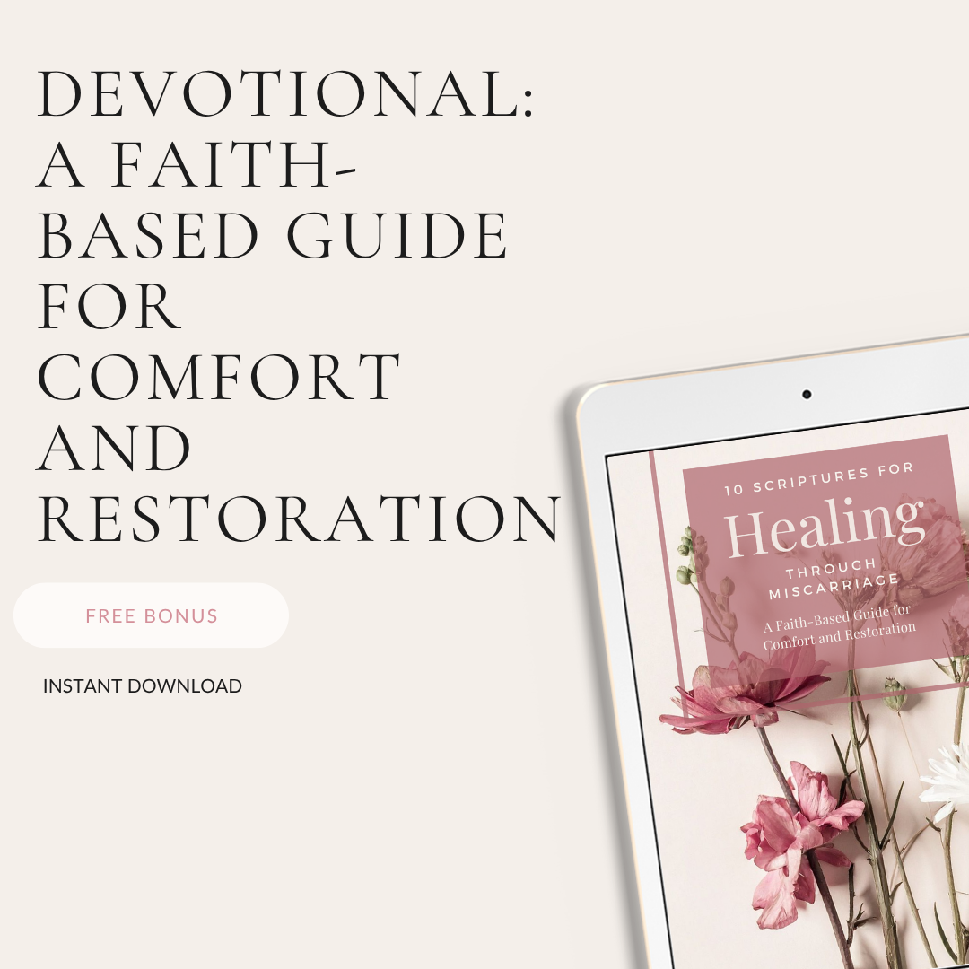 Miscarriage Healing Bundle – Faith-Based Grief Journal, Scripture Cards & Christian Support Tools | Instant Download