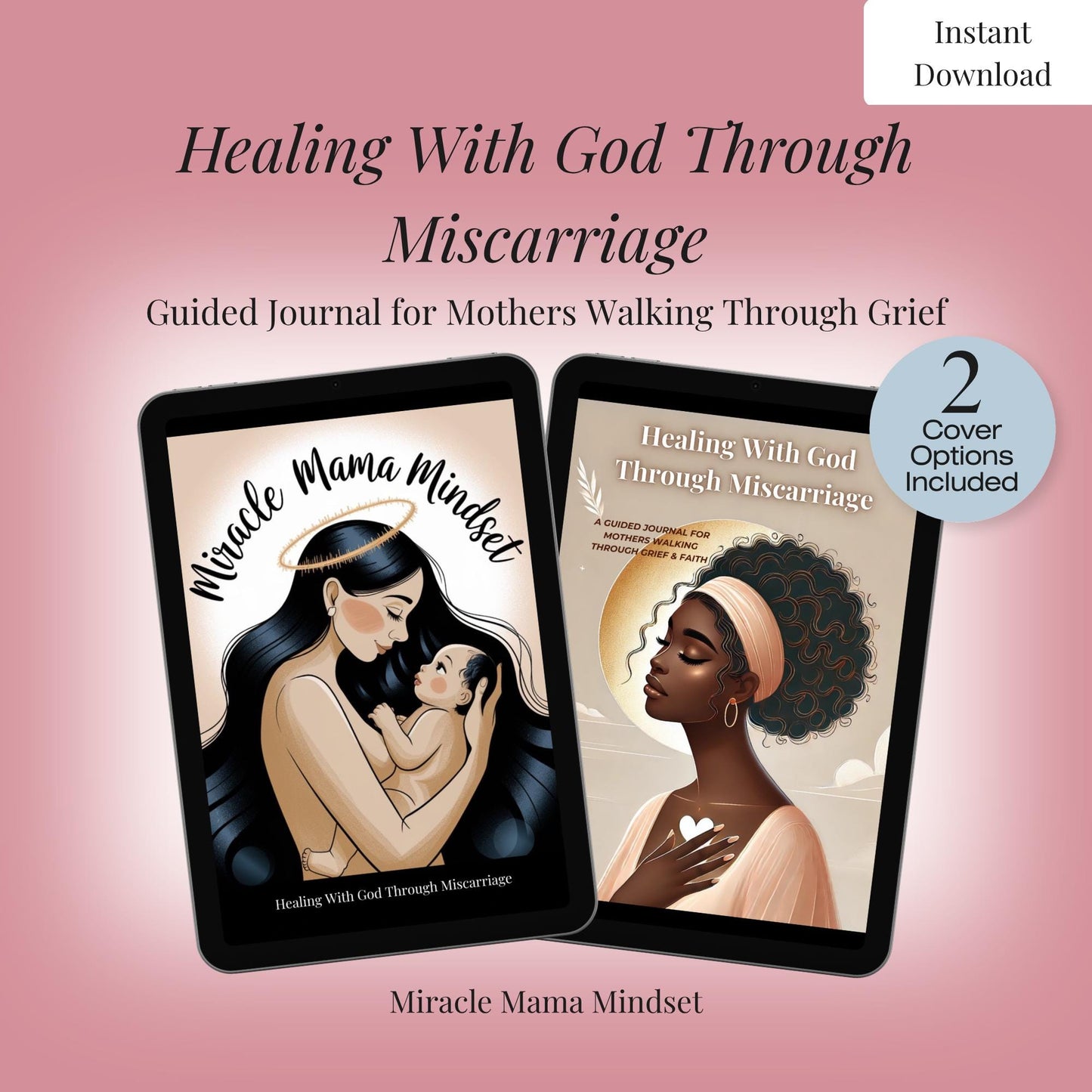 Healing With God: A Guided Journal for Navigating Miscarriage Grief | Faith-Based Pregnancy Loss Support