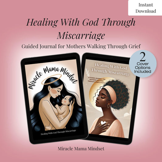 Healing With God: A Guided Journal for Navigating Miscarriage Grief | Faith-Based Pregnancy Loss Support