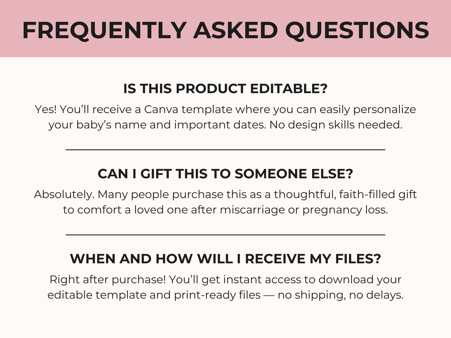Heaven Baby Birth Certificate & Remembrance Letters (Editable Canva Template)