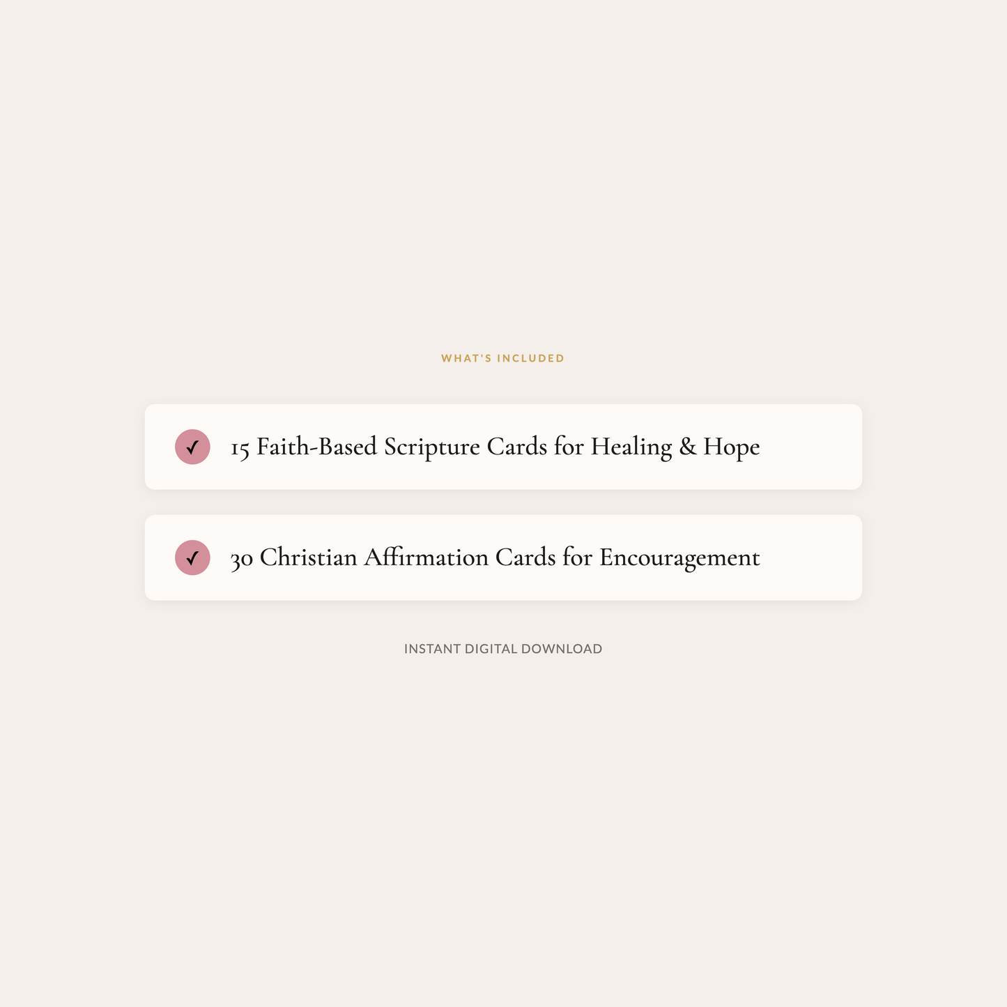 Grief Starter Kit | Scripture & Affirmation Cards for Miscarriage Healing